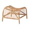 Baxton Studio Lamaria Modern Bohmenian Natural Brown Antique Rattan Footstool 219-12716-ZORO - alternate 3